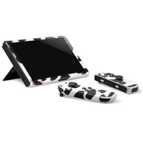 B&W Leopard Nintendo Switch OLED (2021) Skin